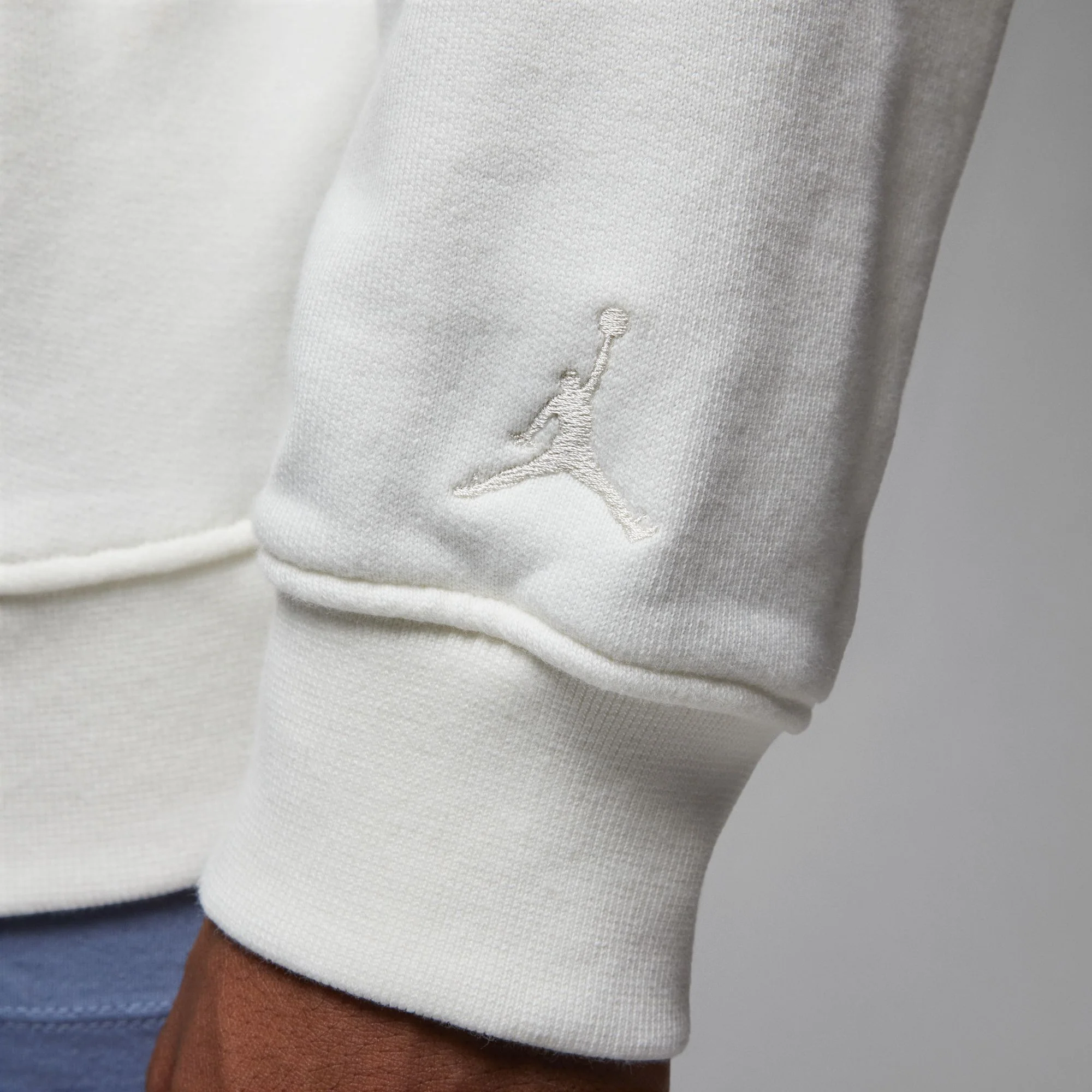 Air Jordan Wordmark Fleece Hoodie 'Sail' - Image 6