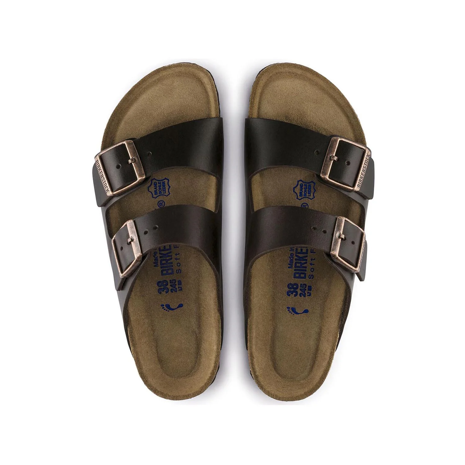 Birkenstock Arizona Soft Footbed 'Dark Brown' Amalfi Testa Di Moro - Image 3