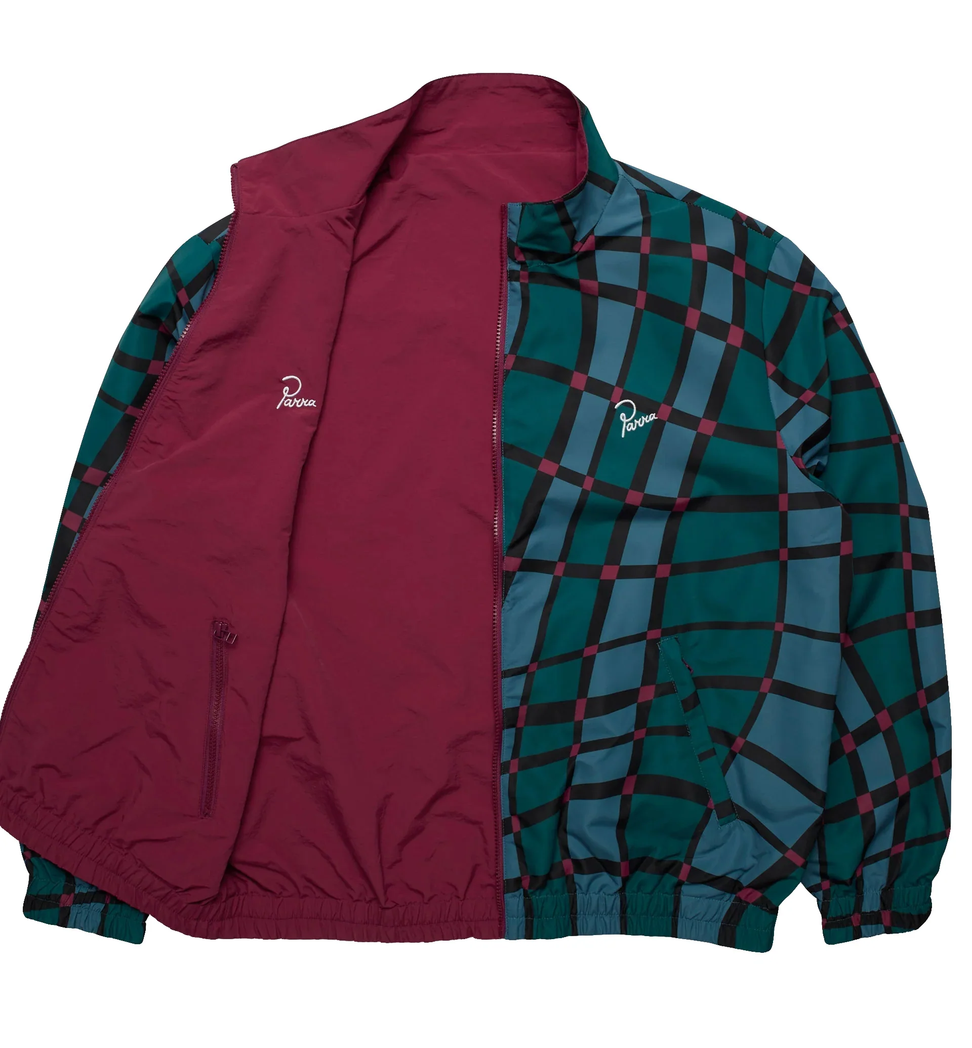 by Parra Squared Waves Pattern Track Top 'Multi' - Image 2