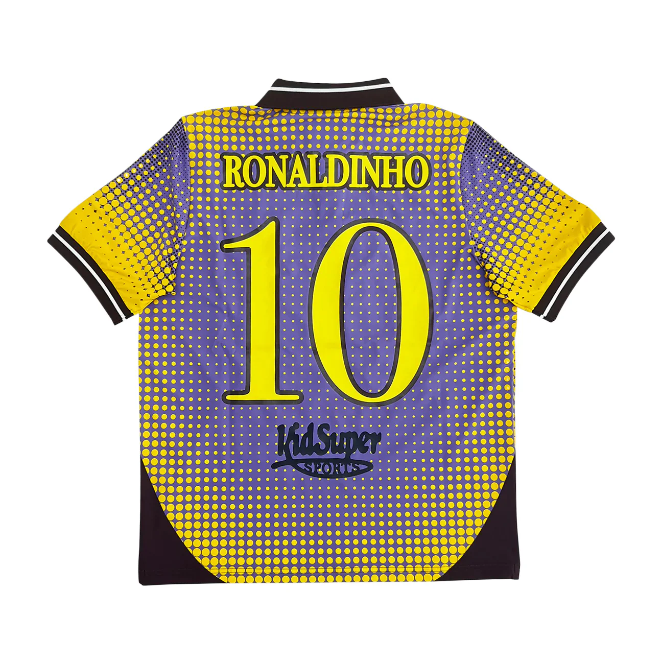 Kidsuper Ronaldinho Soccer Jersey 'Brown Yellow' - Image 2