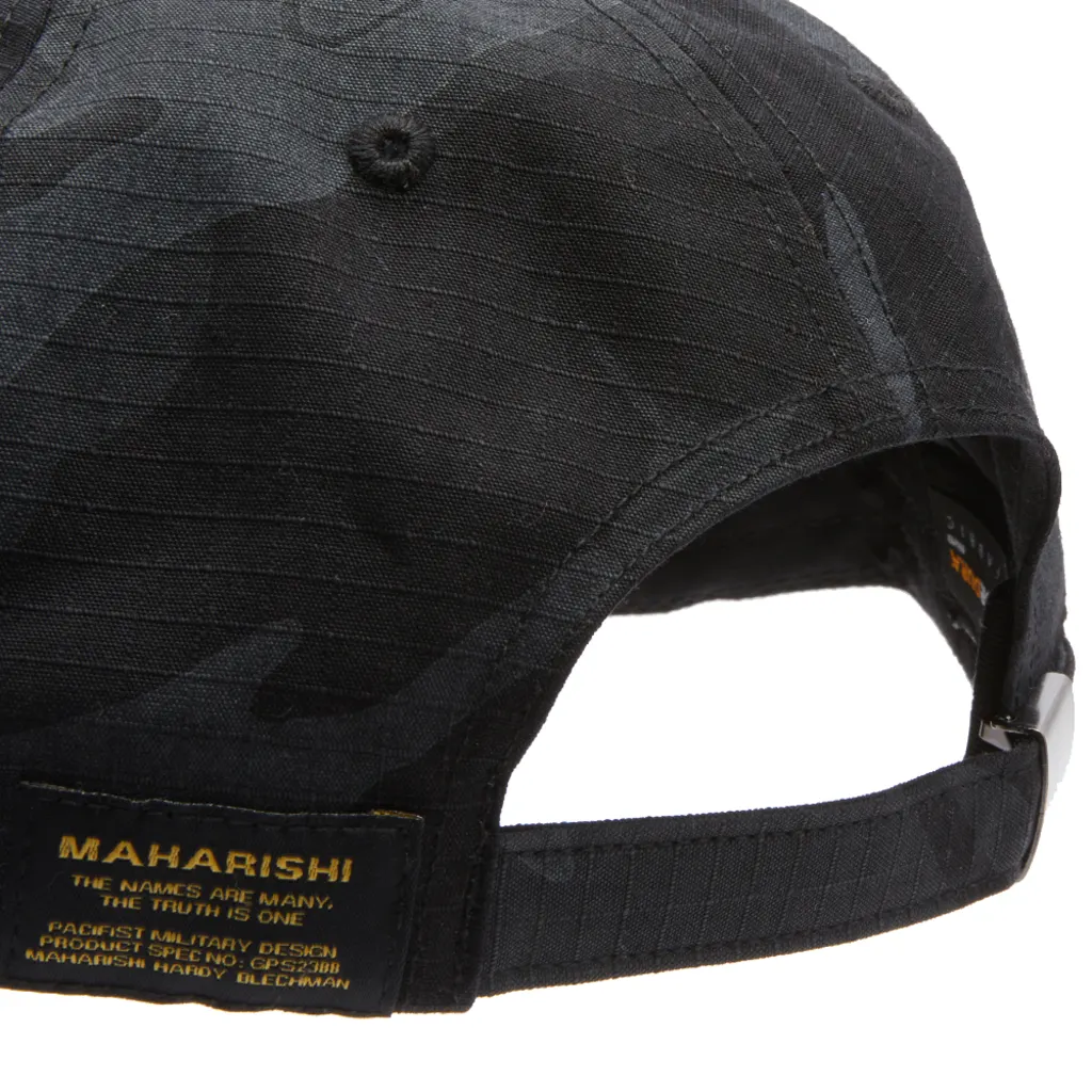 Maharishi Camo Cordura Nyco 6 Panel Cap 'Subdued Night' - Image 3