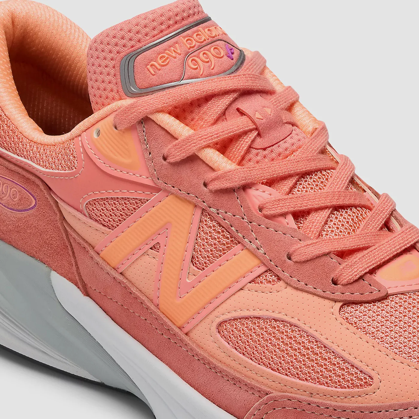 New Balance 990v6 Made in USA Core Plus 'Salmon' - Image 4