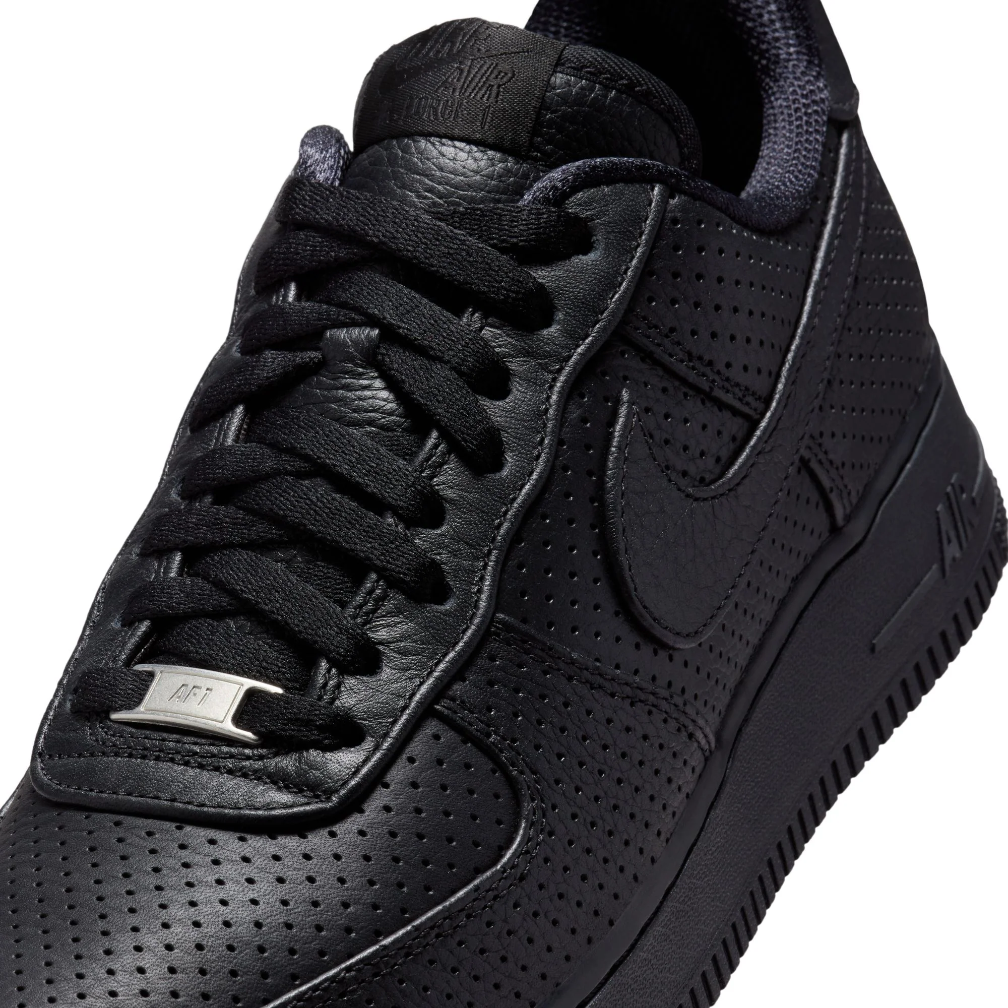 Nike Air Force 1 Low SP 'Triple Black Perforated' - Image 9