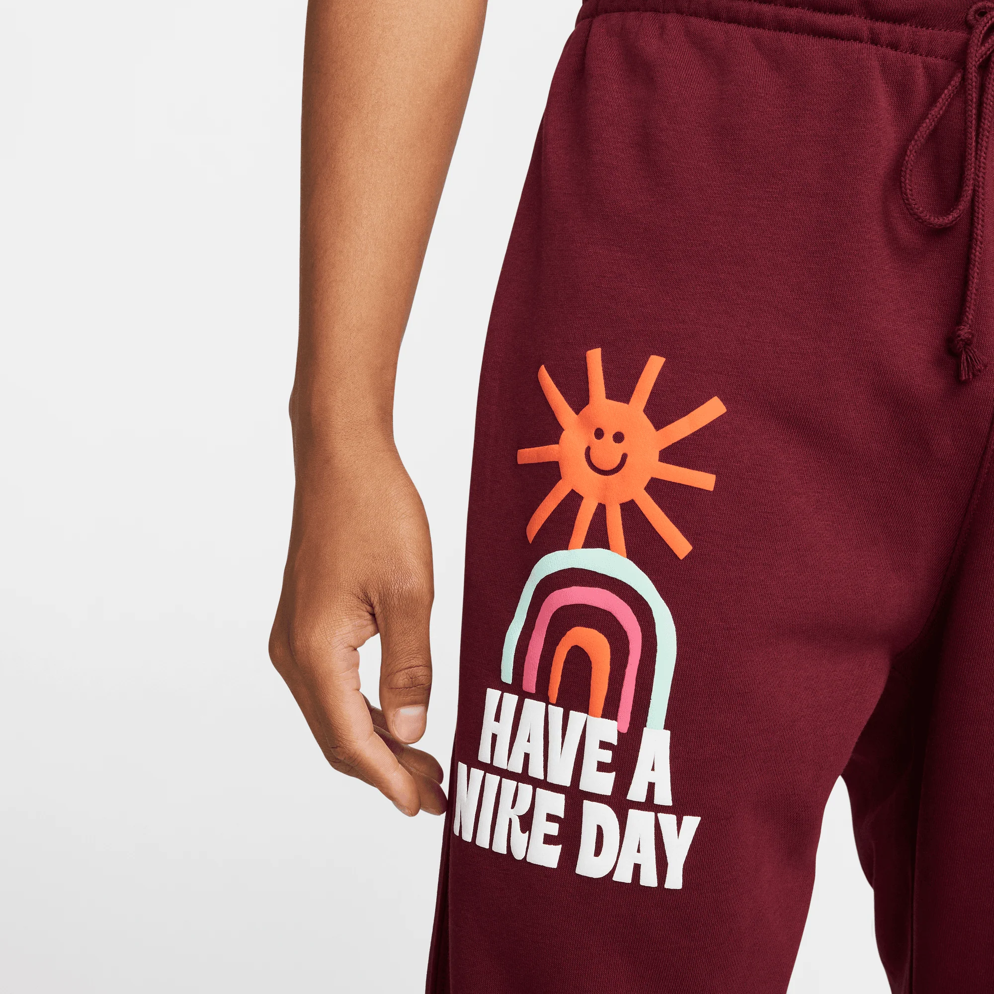 Nike Sportwear French Terry Sweatpants 'Dark Beetroot' - Image 3