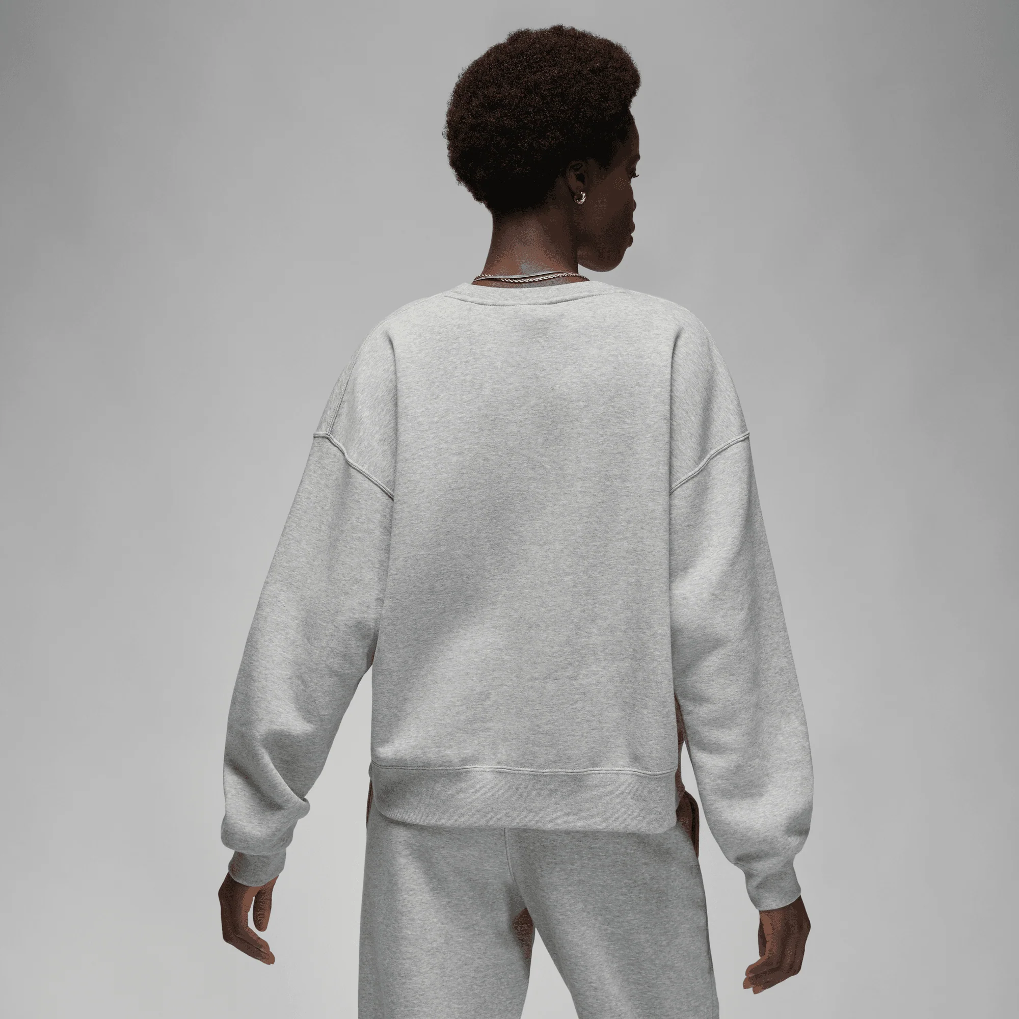 Womens Jordan Brooklyn Fleece 'Grey' - Image 3