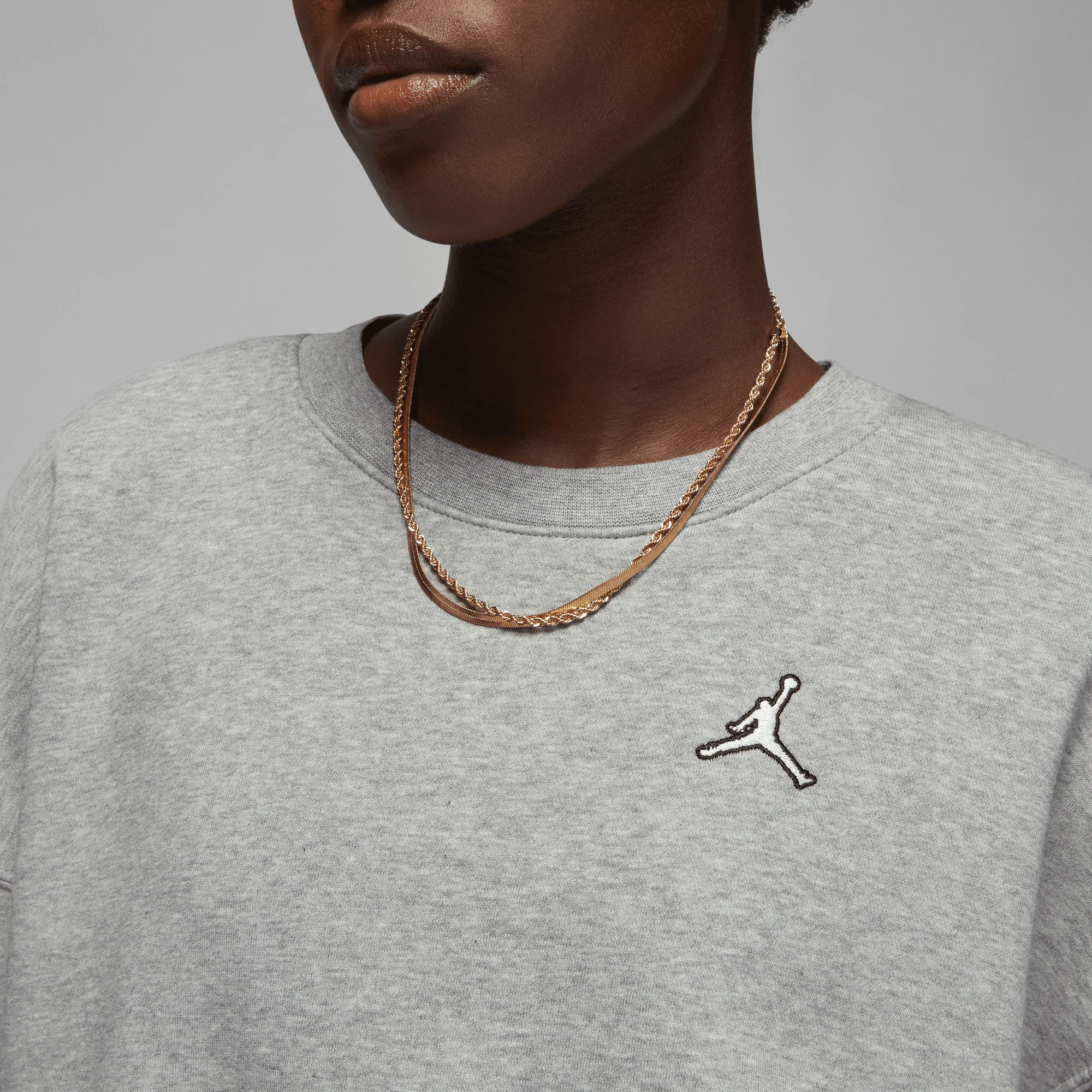 Womens Jordan Brooklyn Fleece 'Grey' - Image 4