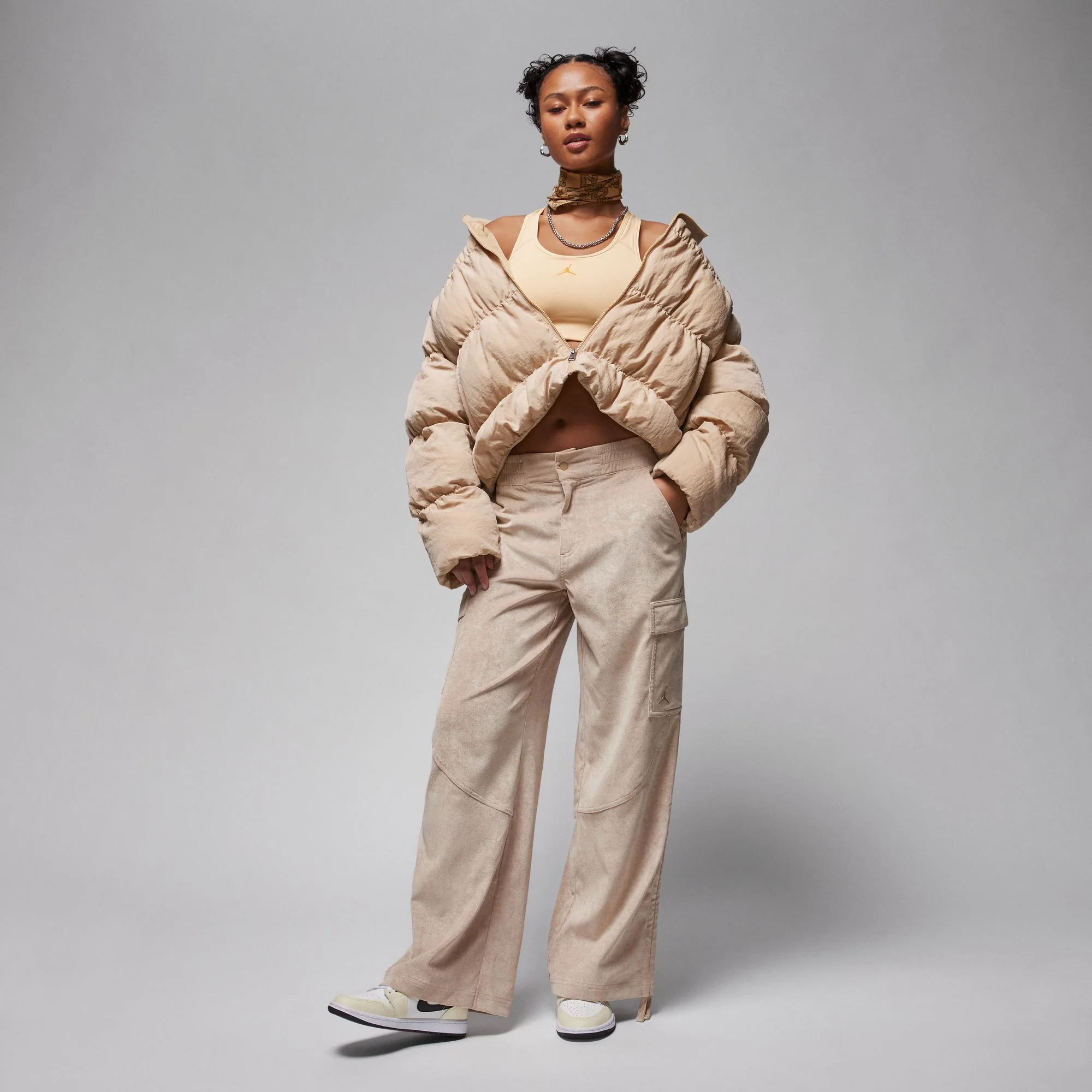 Womens Jordan Chicago Corduroy Pants 'Desert' - Image 6