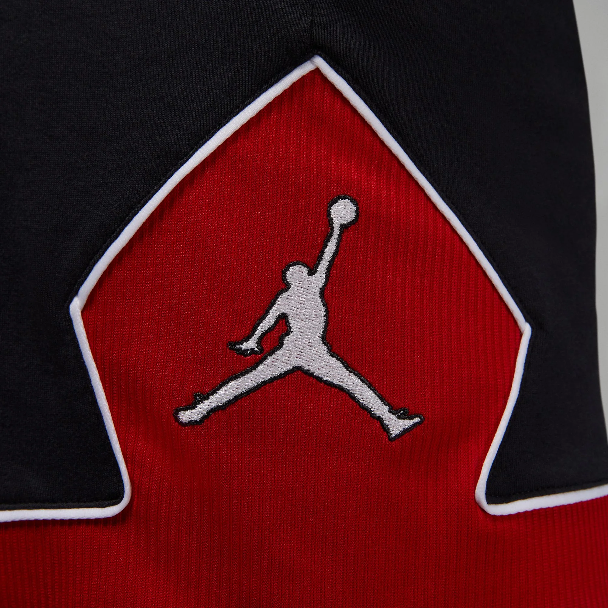 Womens Jordan Diamond Shorts 'Black/Red' - Image 5