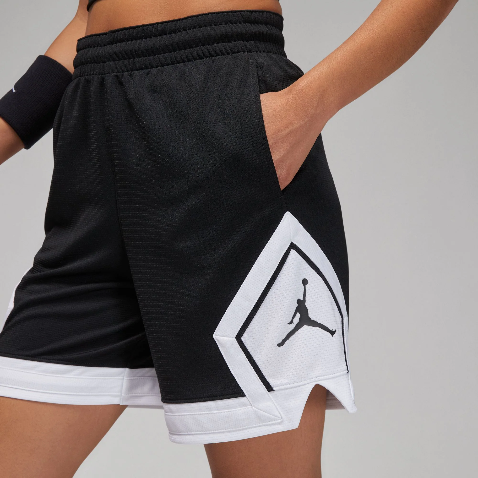 Womens Jordan Sport Shorts 'Black' - Image 5