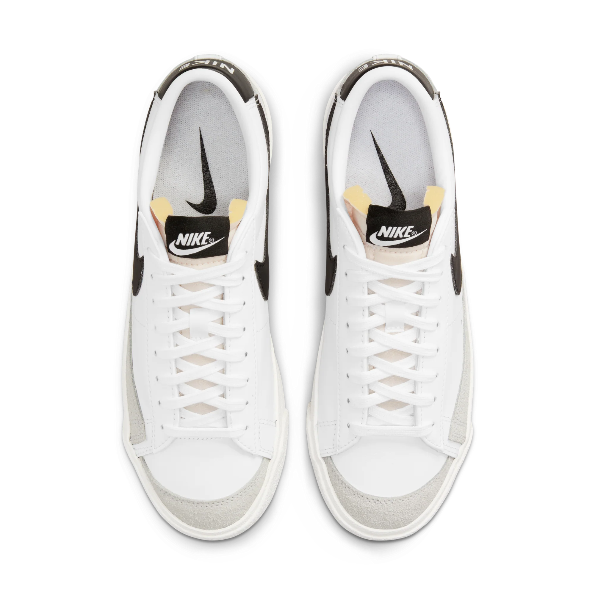Womens Nike Blazer Low '77 'White/ Black Heel' - Image 3